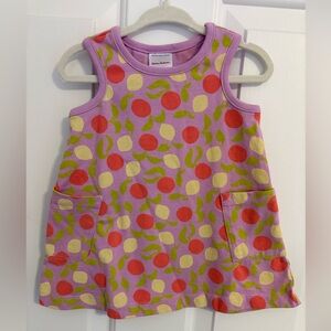 Hanna Andersson fruit print baby sleeveless pocket dress
